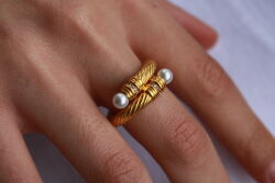 İncili Yüzük - Sarraf Kuyumculuk