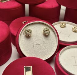 İtalyan Gül Küpe - Sarraf Kuyumculuk