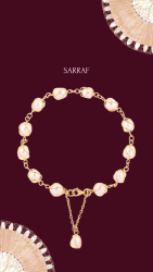 Kafesli İnci Bileklik - Sarraf Kuyumculuk